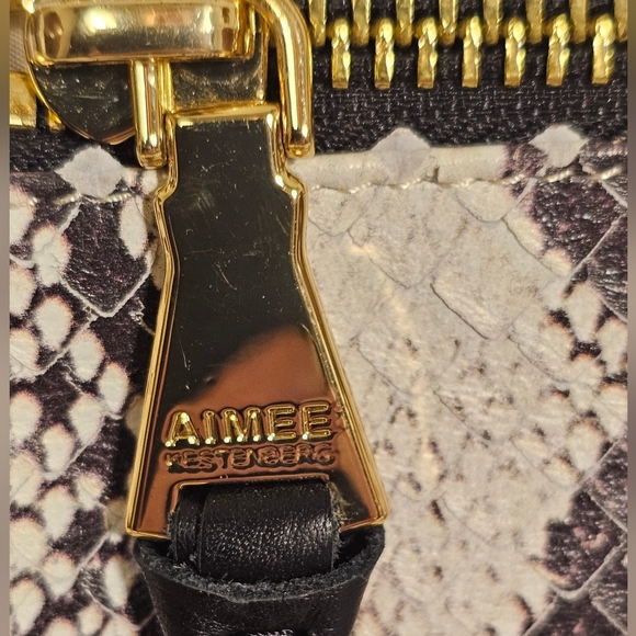 $168 genuine leather Sorrento mini crossbody vanilla snake Aimee kestenberg - Picture 16 of 16